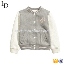 Brushed Fleece Kinder Varsity Jacke neues Design Hoodies Baseball Varsity Jacke